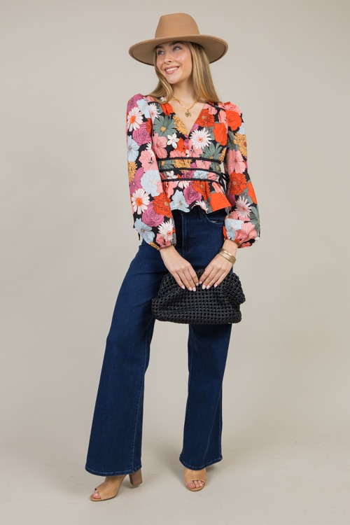 Tie Sides Floral Blouse - 1205-11.jpg