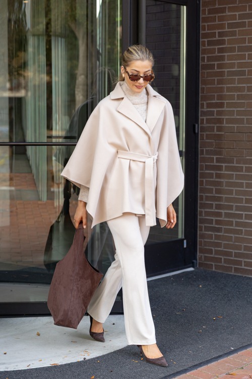 Notched Lapel Belted Cape, Beige - 1205-124.jpg