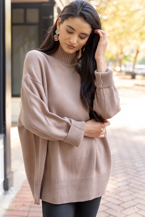 Mock Neck Tunic Sweater, Mocha - 1205-136.jpg