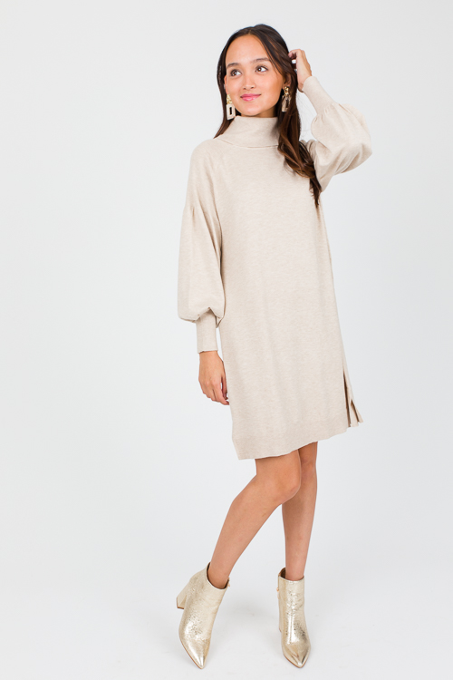 Arianne Sweater Dress, Oatmeal