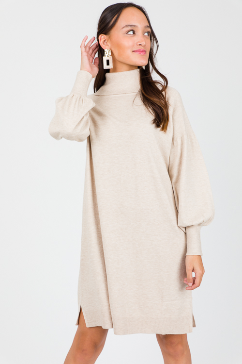 Arianne Sweater Dress, Oatmeal