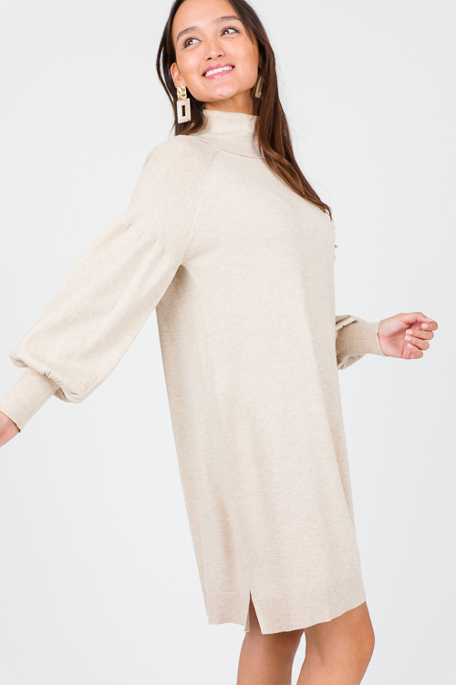 Arianne Sweater Dress, Oatmeal