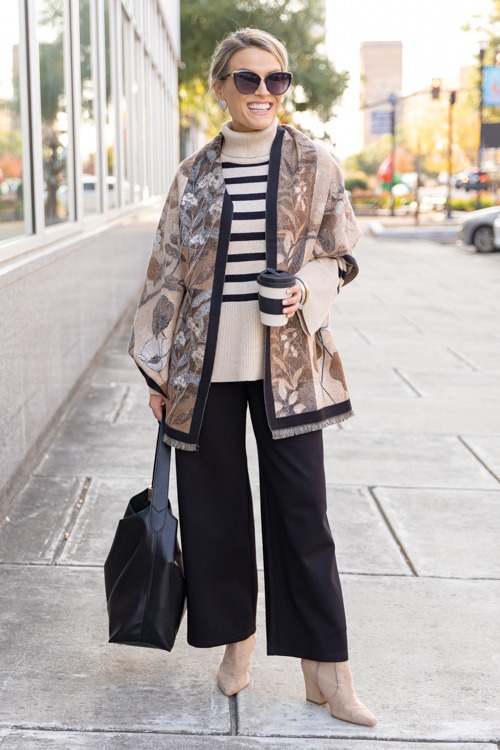 Split Sides Sweater, Taupe Black - 1205-159h.jpg