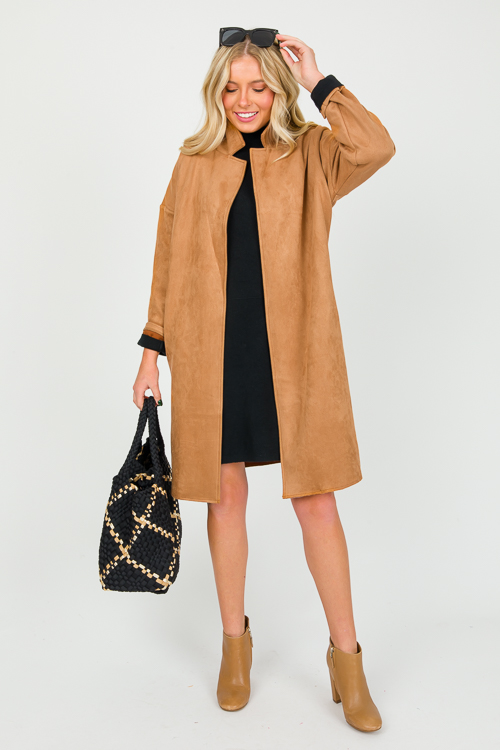 Allen Suede Coat, Camel
