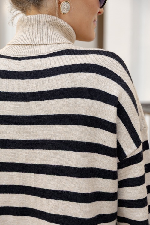 Split Sides Sweater, Taupe Black - 1205-164.jpg