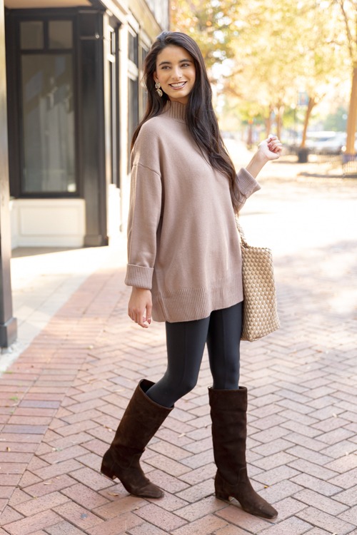 Mock Neck Tunic Sweater, Mocha - 1205-167.jpg
