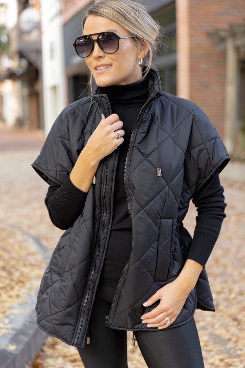 Draw Waist Quilted Vest, Black - 1205-184p.jpg