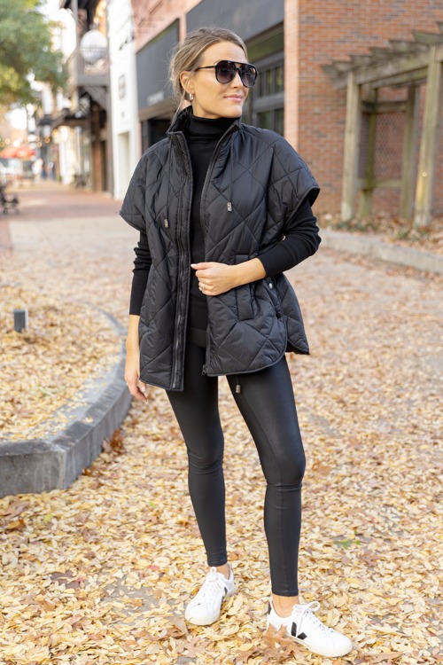 Draw Waist Quilted Vest, Black - 1205-188.jpg