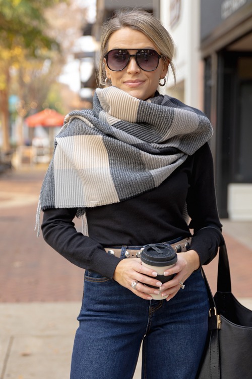 Phoebe Plaid Scarf, Black - 1205-193.jpg