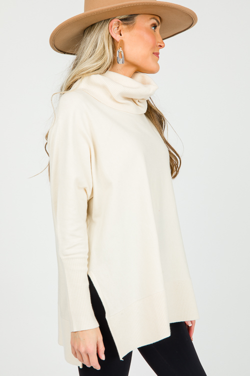 Ruby Cowl Sweater, Natural