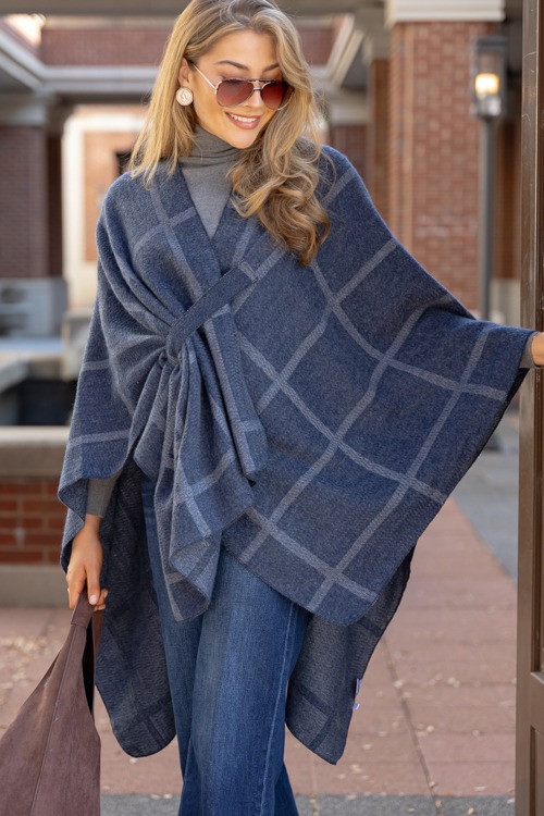 Isabel Plaid Wrap, Denim - 1205-77p.jpg