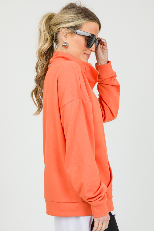 Liza Half Zip, Orange