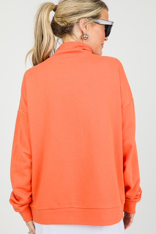 Liza Half Zip, Orange