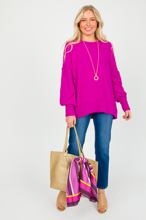 Nicole Sweater, Magenta