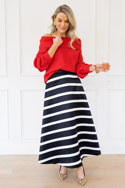 Sleek Stripe Full Midi Skirt - 1206-107p.jpg