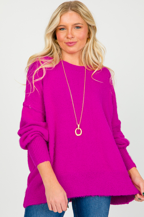 Nicole Sweater, Magenta