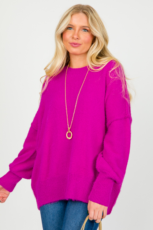 Nicole Sweater, Magenta