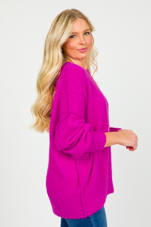 Nicole Sweater, Magenta