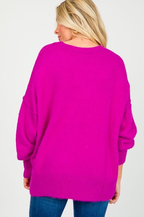 Nicole Sweater, Magenta