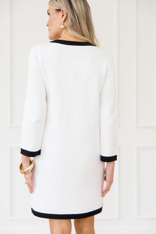 Bradshaw Sweater Dress, Wht/Blk - 1206-133.jpg