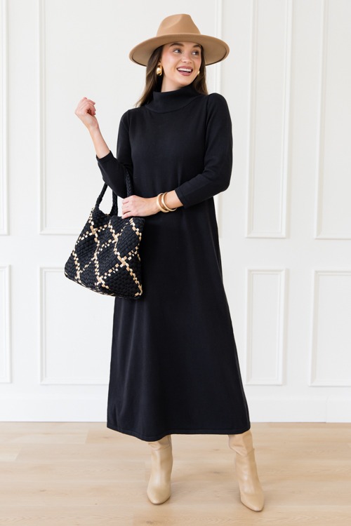 Audrey Sweater Maxi, Black