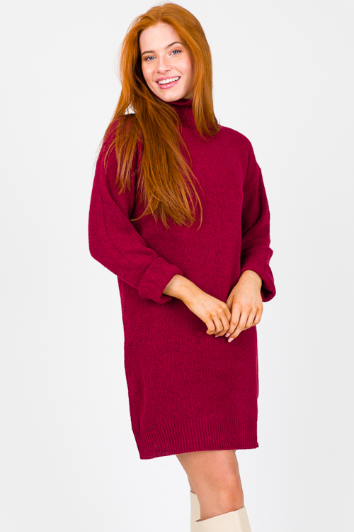 Justine Sweater Dress, Lava