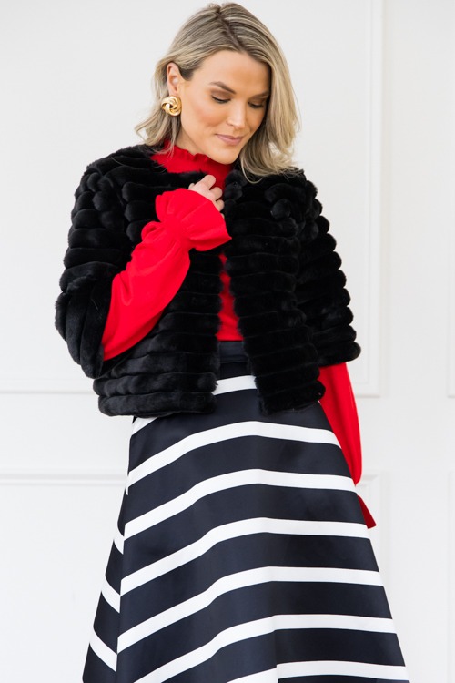 Ruffle Trim Sweater, Red - 1206-77.jpg