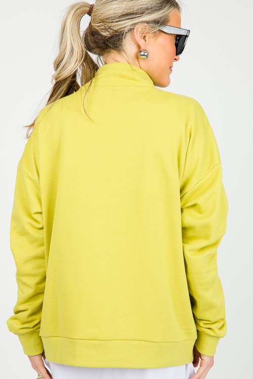 Liza Half Zip, Lime