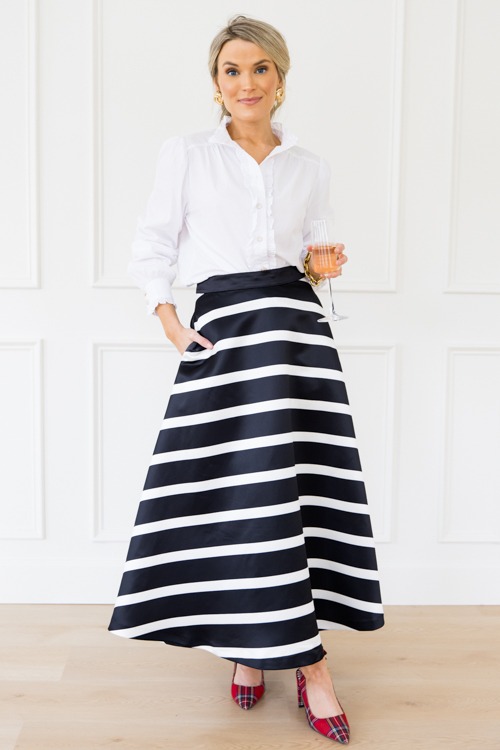 Sleek Stripe Full Midi Skirt - 1206-90.jpg