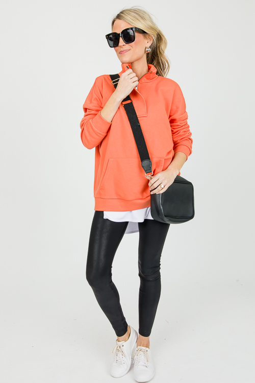 Liza Half Zip, Orange