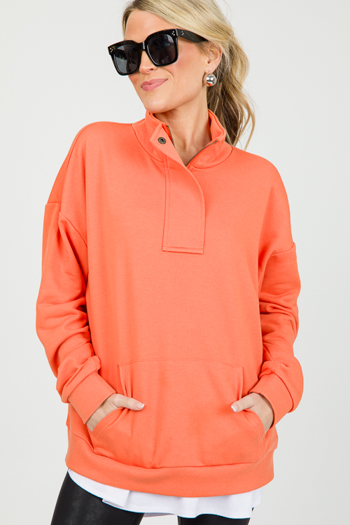 Liza Half Zip, Orange