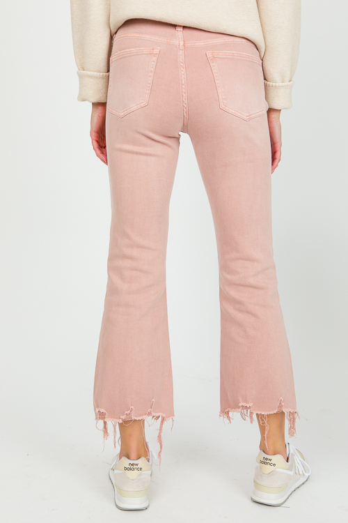 Vintage High Rise Crop Flare, Coral