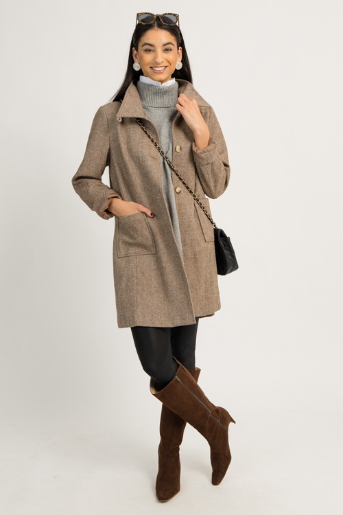 Chic Button Coat, Brown - 1208-57.jpg