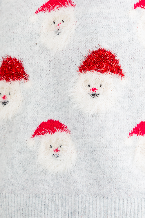 Santa Sweater, Grey