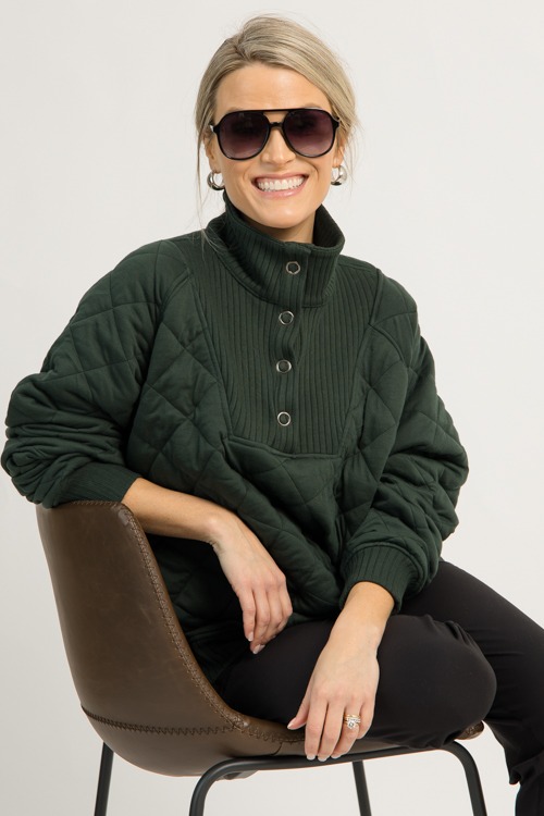 Quilted Rib Trim Pullover, Regency Green - 1208-71.jpg