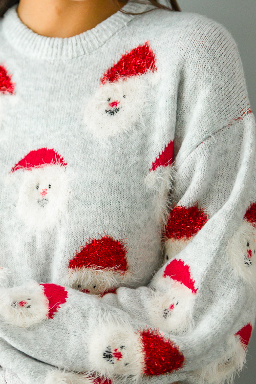 Santa Sweater, Grey