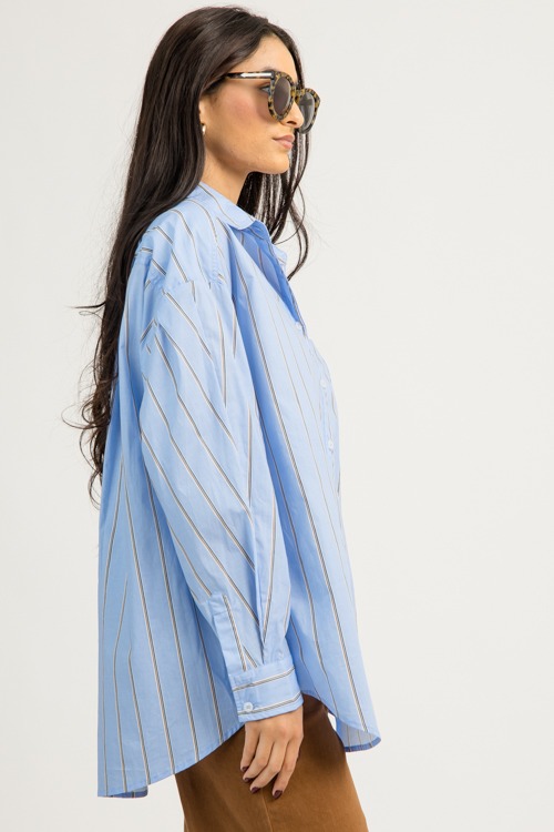 Striped Oxford Shirt, Light Blue - 1209-141.jpg