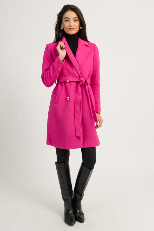Elle Fur Collar Coat, Hot Pink - 1209-20.jpg