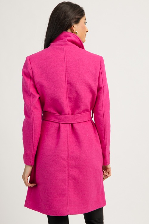 Elle Fur Collar Coat, Hot Pink - 1209-23.jpg