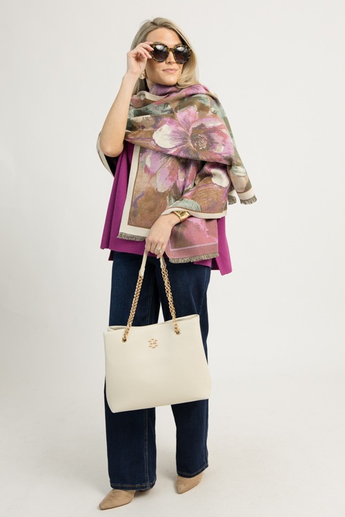 Floral Garden Scarf, Fuchsia Green - 1209-49.jpg