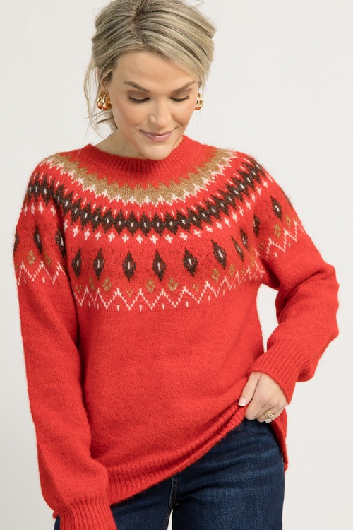 Cozy Fair Isle Sweater, Red - 1209-64.jpg