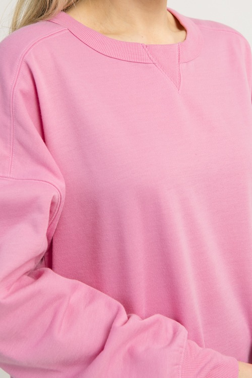 Side Pocket Sweatshirt, Pink - 1209-95.jpg