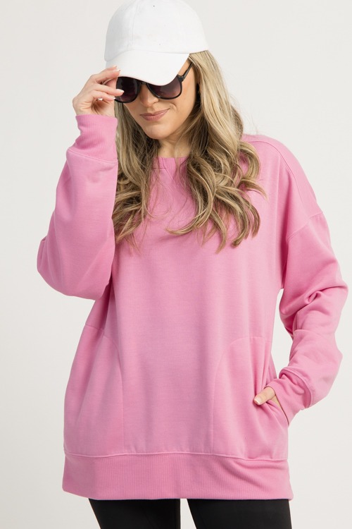 Side Pocket Sweatshirt, Pink - 1209-97.jpg
