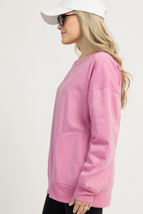 Side Pocket Sweatshirt, Pink - 1209-98.jpg