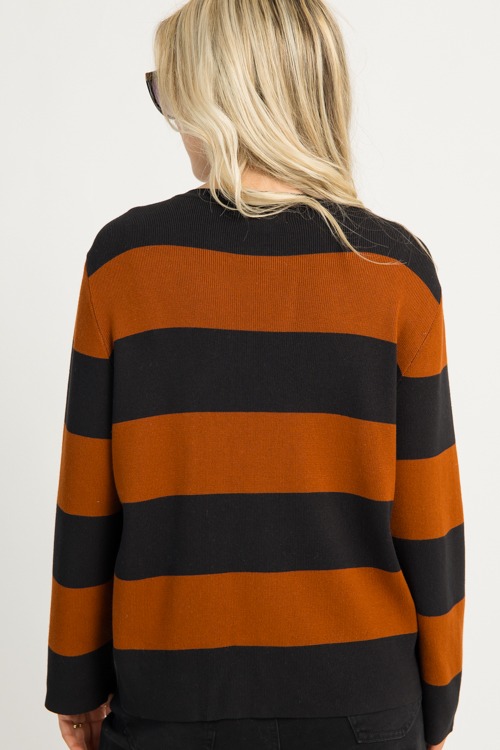 Blake Stripe Sweater, Black/Brown - 1210-119.jpg