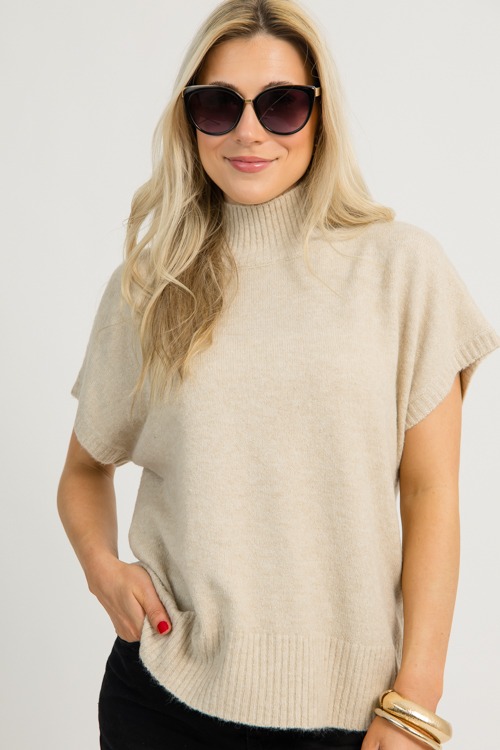 Short Sleeve Mock Sweater, Oatmeal - 1210-48p.jpg