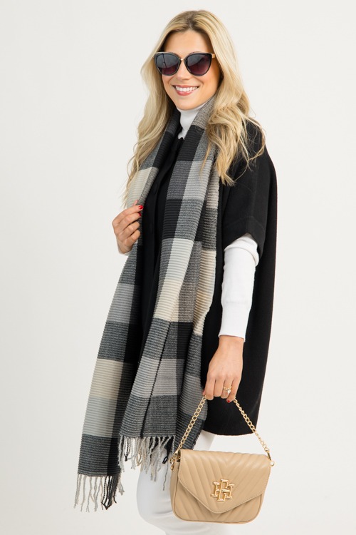 Phoebe Plaid Scarf, Black - 1210-59.jpg