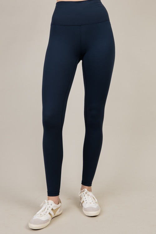 Butter Yoga Leggings, Navy