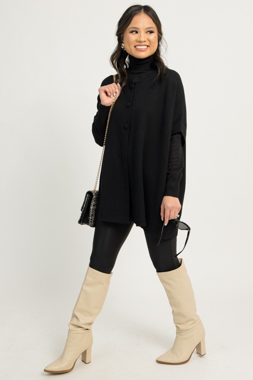 Open Front Button Sweater, Black - 1210-61.jpg
