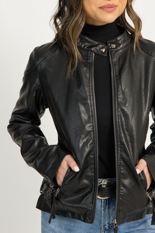 Hooded Leather Jacket, Black - 1210-9h.jpg